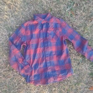 Levi's Casual Red and Blue Checkered Shirt
